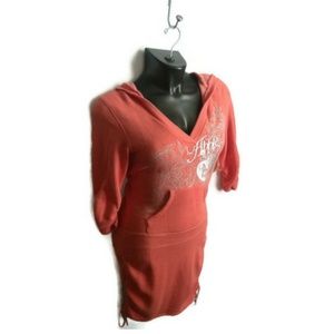 Apple Bottoms Coral Bodycon Sweater Dress New